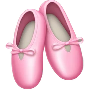 Pink ballet slippers sticker