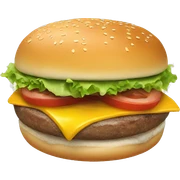 Breakfast burger sticker