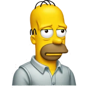 Homer simson sticker