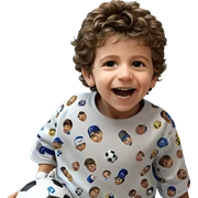 boy with soccer ball sticker