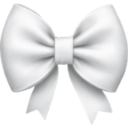 White bow sticker