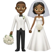 bride and groom sticker