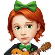Leprechaun Guitarist sticker