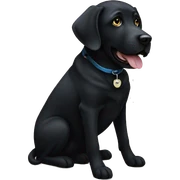 black lab sticker