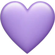Light purple heart sticker