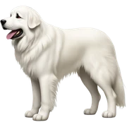 great pyrenees dog standing sticker