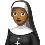 Nun sticker
