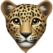 Leopard heart sticker