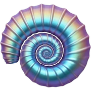 Iridescent seashell  sticker