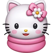Cute hello kitty emoji sticker