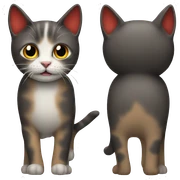 half cat half chili pepper sticker