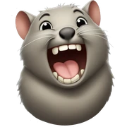 wombat laughing sticker