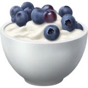 yoghurt bowl with grapes and blueberries sticker