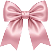 Light pink bow sticker