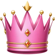 Pink crown sticker