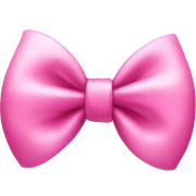 Pink bow sticker