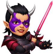 Demon-Horned Warrior sticker