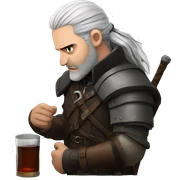 Witcher alcoholism  sticker