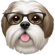 Shit tzu con gafas sticker