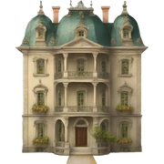 Rococo mansion sticker