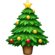 Christmas tree sticker