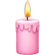 light pink candle sticker
