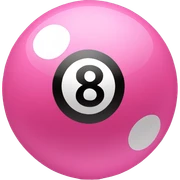 Pink 8 ball sticker