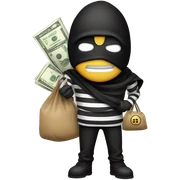 Robber emoji sticker