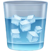 glass of ice water sticker