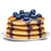 Blueberry pancakes sticker