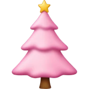 Light Pink Christmas tree sticker