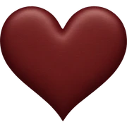 dark red heart sticker
