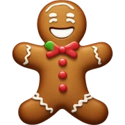 Gingerbread man sticker
