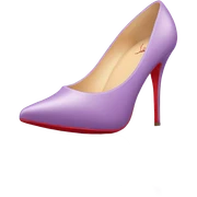 light purple louboutins shoes sticker
