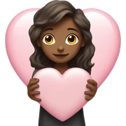 Light pink heart sticker