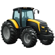 black tractor sticker