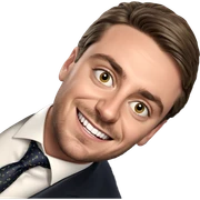 smiling boy in formal attire sticker