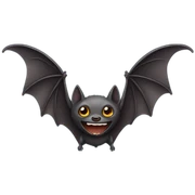 Bat flying sticker