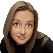 smiling girl with long hair sticker
