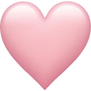 Light pink heart sticker
