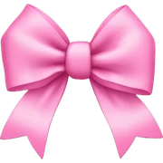 Pink bow sticker