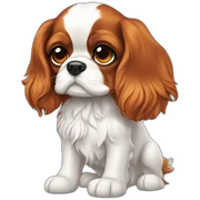 Cavalier king charles tricolore sticker