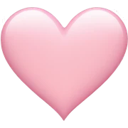 light pink heart sticker