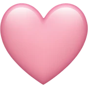 light pink heart sticker