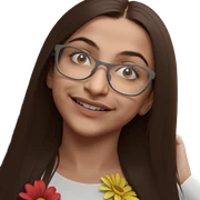 smiling girl with flowers sticker
