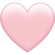 light pink heart emoji sticker