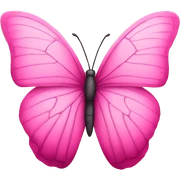 Pink butterfly  sticker