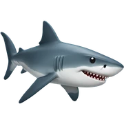 Shark fun sticker