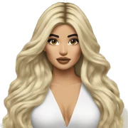 Kylie Jenner long blonde hair sticker