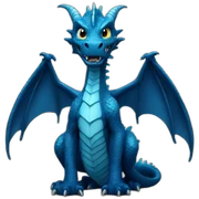 Blue dragon sticker